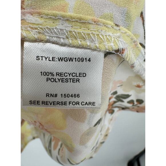 41 Hawthorn Womens Darcy Ruffle Sleeve Blouse Size M NWT Floral Career Spring - Picture 7 of 7